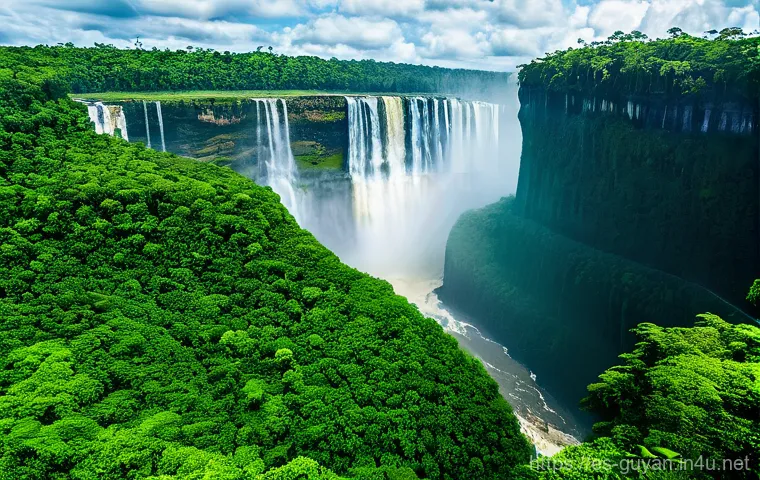 가이아나 야생동물 보호구역 - Here are three detailed image prompts in English, inspired by the description of Guyana: